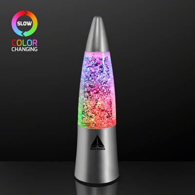 Silver LED Glitter Lamp - PRINTED