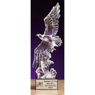 13.5" Crystal Flying Eagle Award