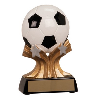 5" Soccer Shooting Star Resin Trophy