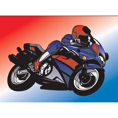Import Motorcycle Metal Photo Magnet (2 1/2"x3 1/2")