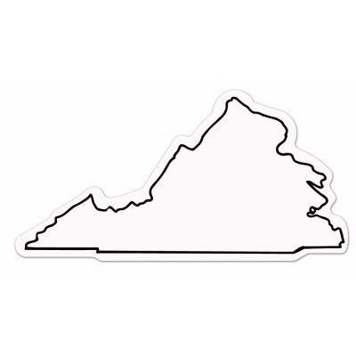 Virginia State Shape Magnet - Full Color