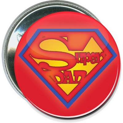 Fathers Day - Super Dad - 2 1/4'' Round Button