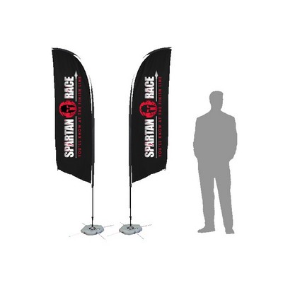 8' Blade Flag w/ Double Sided Printing