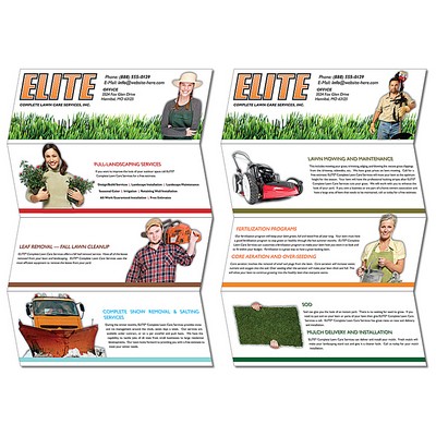 Quad-Fold Flyer Brochure - 11x17 - Gloss Text