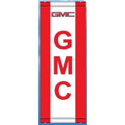 16 Oz. GMC® Reinforced Vinyl 2-Sided Drape w/Vertical Stripes (3' x 8')