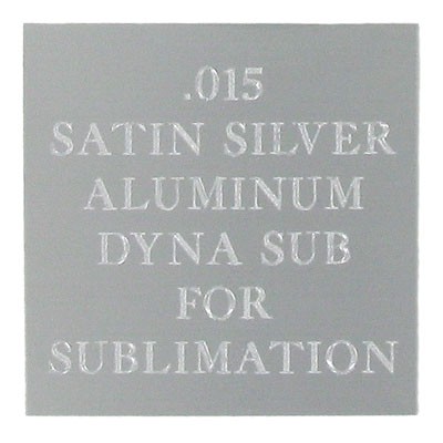 Satin Silver Aluminum Dyna-Sub Sheet Stock (12"x24")
