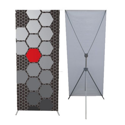Grasshopper Adjustable Banner Stand - Small w/ 32" x 79" Graphic