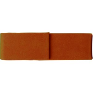 Personalized Rawhide Faux Leather Double Pen Case 6 1/2" x 2"