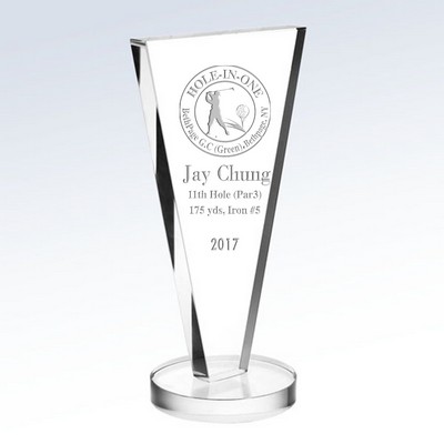Duce Optic Crystal Award (3-7/8"x 6-3/8")