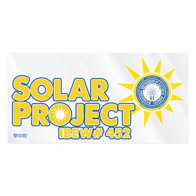 Rectangle Sticker | Square Corner | 3" x 6" | Clear Static | Static Back | Screen