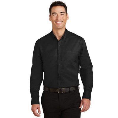 Port Authority® Tall SuperPro™ Twill Shirt.