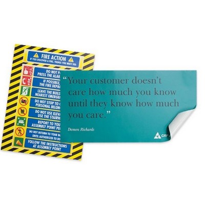 Rectangle Window Decals - 4" x 6", Spot Color