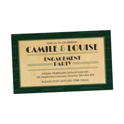 Direct Print Wood Invite/Postcard