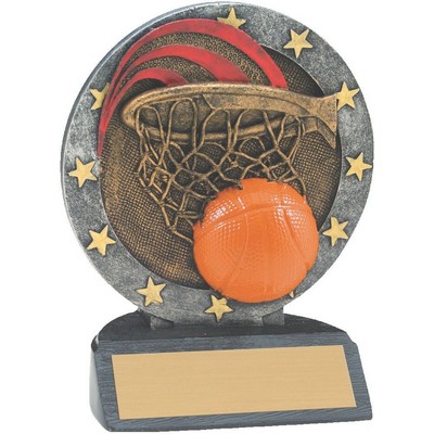 Basketball All Star Resin Trophy (4½")