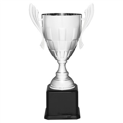 Silver Pattern Metal Trophy Cup 22"H