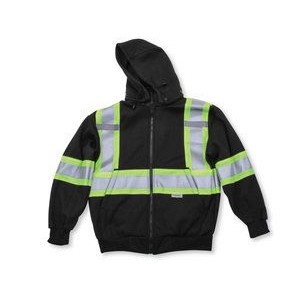 Black Poly Hoodie w/Detachable Hood