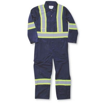 100% Cotton Navy Blue Safety Coverall