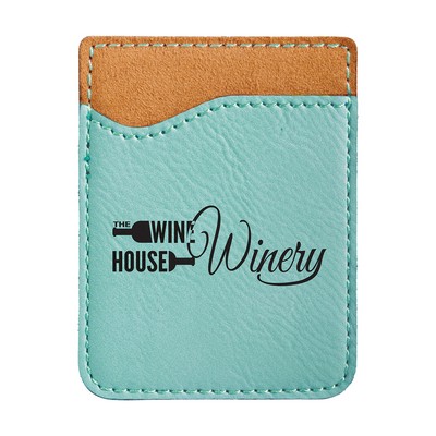 Teal Leatherette Phone Wallet