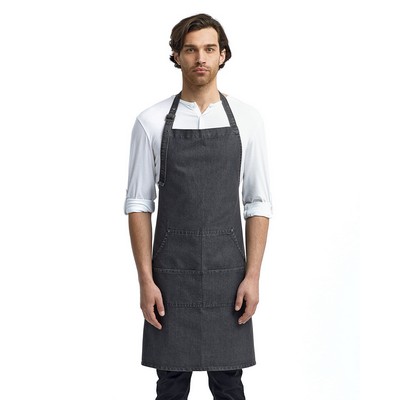 Artisan Collection by Reprime® Unisex Jeans Stitch Denim Bib Apron