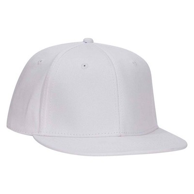 OTTO FLEX Deluxe Cotton Twill Round Flat Visor 6 Panel Pro Style Baseball Cap