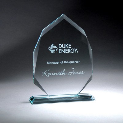 Clear Beveled Arrowhead on Base (Large)