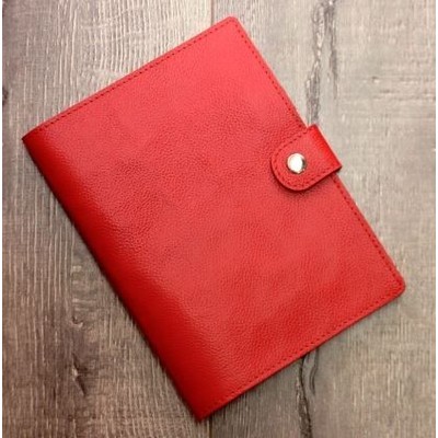 Ashlin® Designer Porchia Fire Engine Red Medium Leather Journal w/Snap Closure