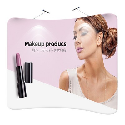 10' Curved Tension Fabric Backdrop Graphic Kit