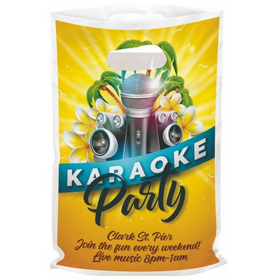 Digital Full Color Die Cut 1-Sided Plastic Bag (6" x 9")