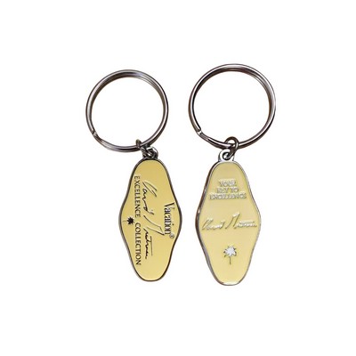 Zinc Alloy Vintage Motel Key Tag - Debossed