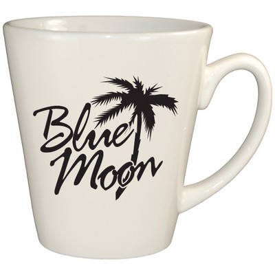 12 Oz. White Gloss Cone Mug