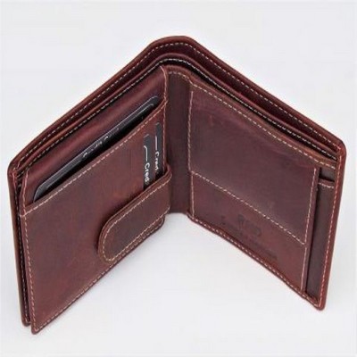 Cow Leather Bifold Wallet