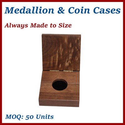 Medallion Presentation Custom Wooden Box / Medallion Wooden Box - Made to Order
