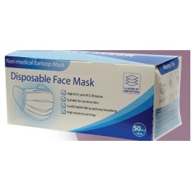 Disposable Non-Medical 3-Ply Face Mask (50 Pack)