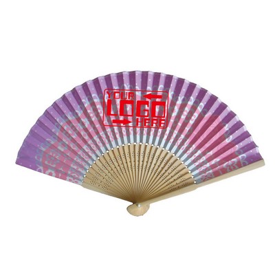 Double Sides Paper Folding Fan