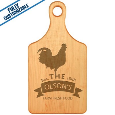 Paddle Shaped Maple Cutting Board (13.5" x 7")