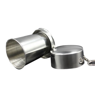 Stainless Steel Travel Folding Collapsible Cup - 140 Ml