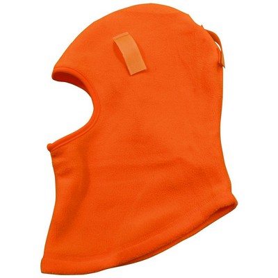 Orange Balaclava Fleece Head Wear Ski Mask & Hardhat Liner
