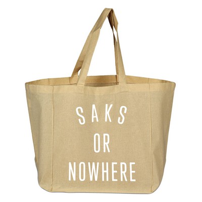 Cotton Sheeting Grocery Bag - Natural