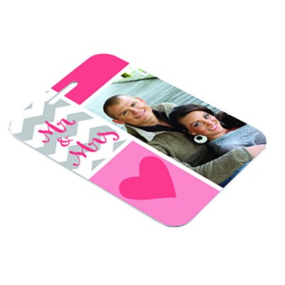 Semi Gloss Unisub Aluminum 2 Sided Bag Tag