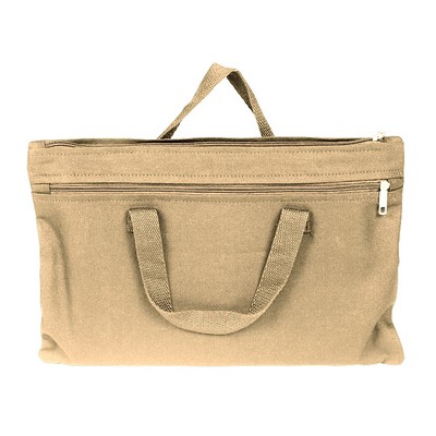 Cotton Canvas Document Bag - Natural Color