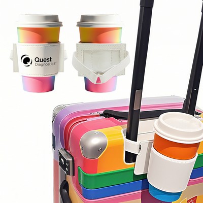 Luggage Handle Cup Holder