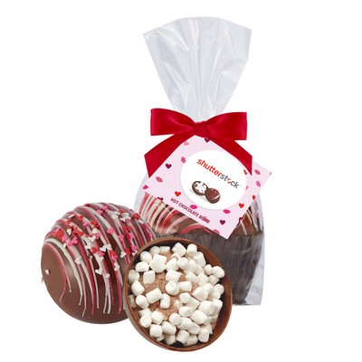 Valentine's Day Mega Hot Chocolate Bomb Mug Stuffer - Milk Chocolate