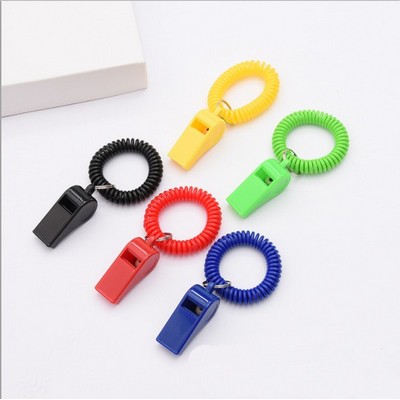Spiral Bracelet And Keychain Whistle