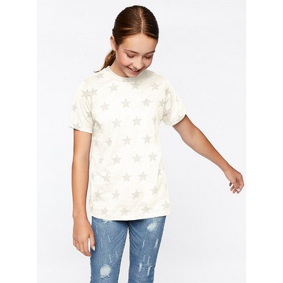 Code Five® Youth Five Star Crew Neck Short Sleeve Fine Jersey T-Shirt