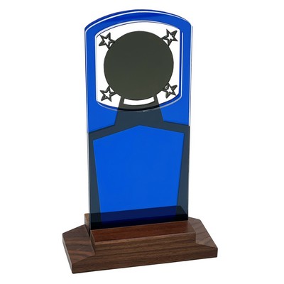 Accomplishment Award Natural Wood Base