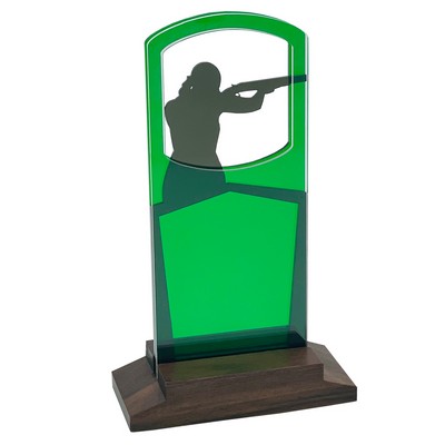 Trap Shooting – Women's Award Natural Wood Base