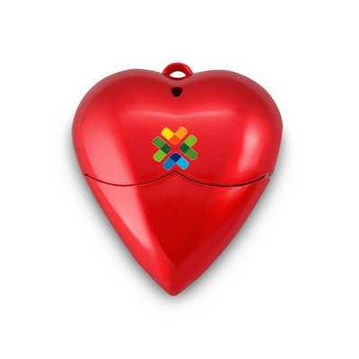 Red Heart Style USB Flash Drive