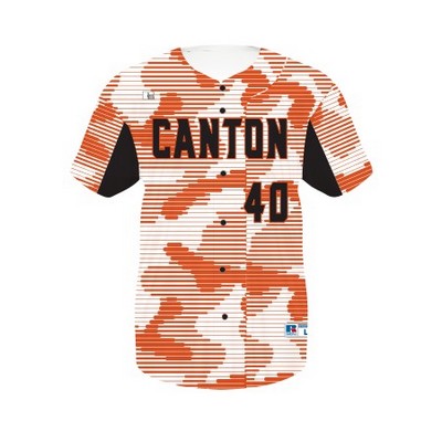 Russell® Adult FreeStyle™ Sublimated Faux Full-Button Baseball Jersey