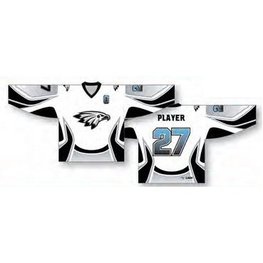 Classic Cut Hockey Jersey w/Curved Line Design