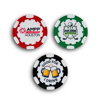 6 Stripe Poker Chip